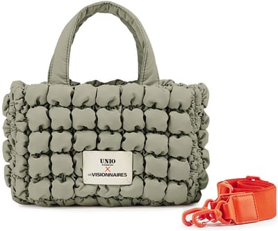 Unio Hamburg x Les Visionnaires handtas schoudertas Bubble Unio Cortina Tea Green kaki