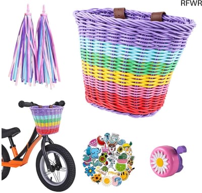 RFWR® Avontuurlijke Fietsmand voor Kinderen met Klokken en Accessoires - Waterdicht en Duurzaam