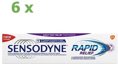 Sensodyne - Tandpasta - Rapid Relief - 75ml x 6