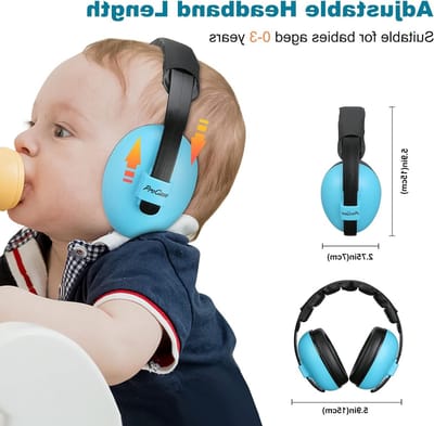 Oordopjes voor Baby's - Geluidswerende Hoofdtelefoon voor Pasgeborenen en Peuters, Veilig en Comfortabel