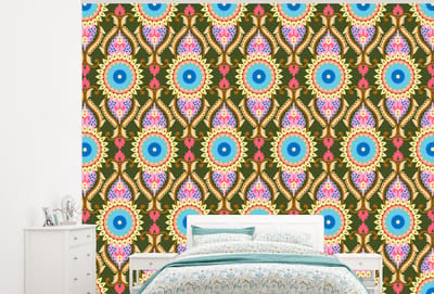 Behang - Fotobehang Design - Orient - Retro - Breedte 300 cm x hoogte 240 cm