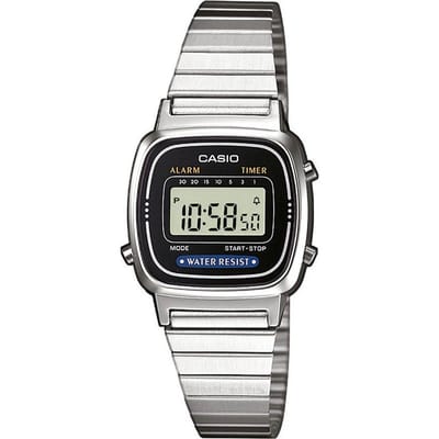Casio Vintage Mini LA670WEA-1EF Dameshorloge 24,6 mm - Zilverkleurig