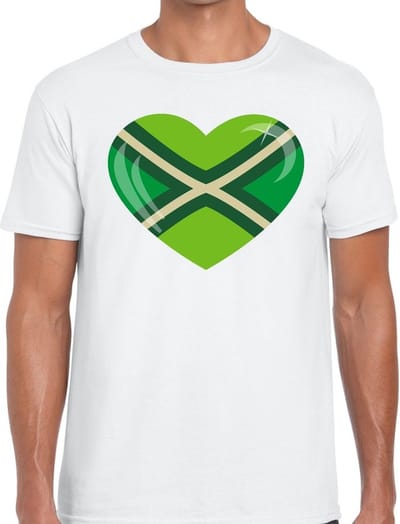 I love Achterhoek t-shirt wit voor heren - Festival kleding S