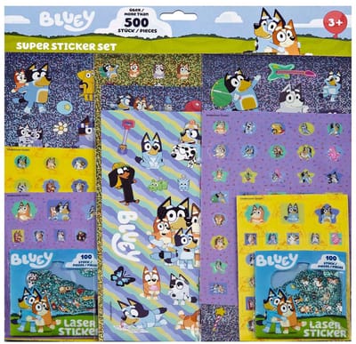 Bluey Mega sticker set - Meer dan 500 unieke stickers