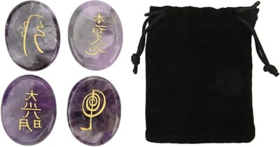 Chakra Stenen Set - Natuurlijke Kristallen voor Meditatie en Reiki Healing - Set van 4 Stuks