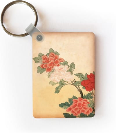 Sleutelhanger - Japanse vintage gravure - Uitdeelcadeautjes - Plastic