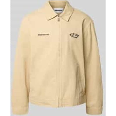Twill seizoensjack met steekzakken