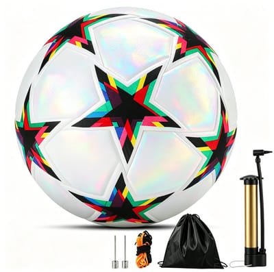 VHV - Voetbal Maat 5 - Witte PU Trainingsbal - Fanbal voor EK/WK, Park en Strand