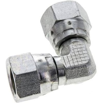 90Graden JIC Hoekfitting UNF 1/2''-20 Staal 275Bar (3863,75Psi)