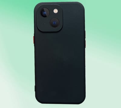 Apple iphone 13 Hoesje Back Cover met camera bescherming Zwart 1x Gratis Glass Screenprotector