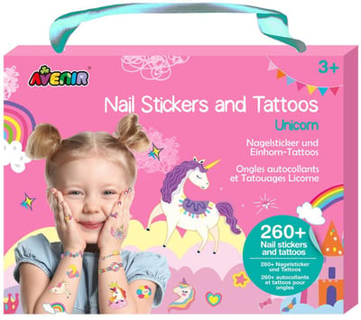 Avenir Nail Art - Eenhoorn nagelstickers voor kinderen - creatief speelgoed.