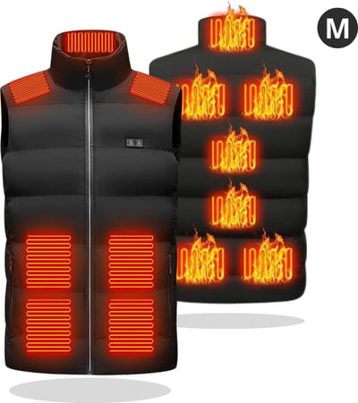 Bovista Verwarmde Bodywarmer - Heated Vest - Elektrische Bodywarmer - 3 Warmtestanden - Oplaadbaar - Unisex - Maat M - Zwart
