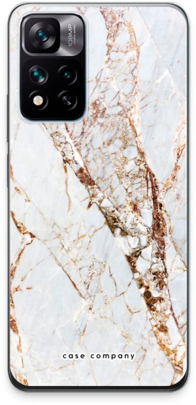 Case Company® - Hoesje geschikt voor Xiaomi 11i hoesje - Goud marmer - Soft Cover Telefoonhoesje - Bescherming aan alle Kanten en Schermrand