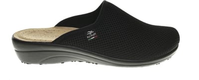 Zwart Pantoffel Gaatjes Fly Flot maat 42