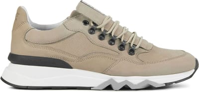 Floris van Bommel Sneakers Heren - Lage sneakers / Herenschoenen - Suède - SFM-10135 - Beige - Maat 42⅔