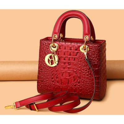 Dames Handtas Krokodil Effen Kleur Schoudertas Retro Dagelijks Casual Handtas Crossbody 22*11*19cm