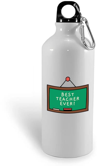 Hacebo® - best teacher ever waterfles - Docent - meesters of juffen - leraren - verjaardag - afscheidscadeau - geschenk - kado - water fles - 400ML