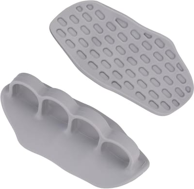 Gewichtheffen Grips - Handbeschermers Fitness - Kracht Training - Antislip Siliconen - 12x5.5 cm - Grijs