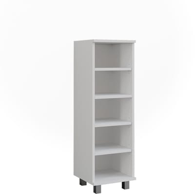 Vicco Ilias Midikast – 30.2 x 95 cm met 5 open vakken Wit