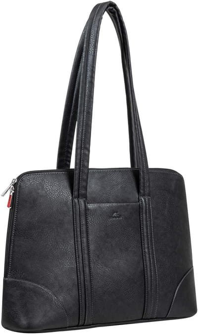 Laptoptas Dames - Schoudertas Laptop - Zakelijk Reizen - Waterafstotend Materiaal - 35.6 cm - Zwart