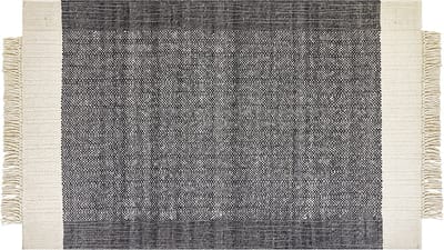 ATLANTI - Modern vloerkleed - Gebroken wit - 140 x 200 cm - Wol