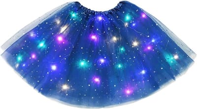 Lichtgevende Tulle Tutu Rok voor Vrouwen met Sequins en Sterren, Perfect voor Ballet, Feest en Halloween Kostuums