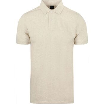 Suitable Mang Poloshirt Ecru - Maat XXL - Heren - Polo shirt Heren met Korte mouw