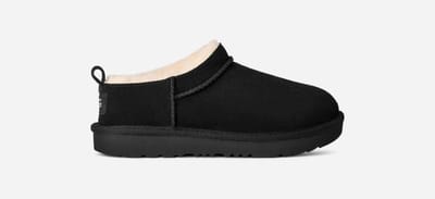 UGG® Classic Micro voor kinderen  in Black, Maat 33.5, Suede