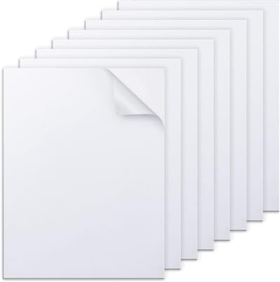 Set van 8 Zelfklevende Witte Foamplaten 300mm x 200mm x 2mm voor Meubels, Deuren en Klussen