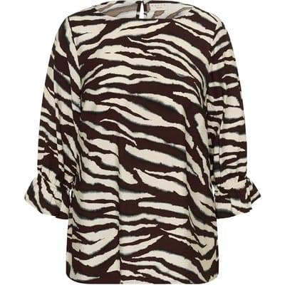 Damesblouse met lange mouwen KAFFE Curve Vika