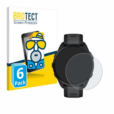 BROTECT - Screenprotector voor Garmin Forerunner 165 / 165 Music - Folie Beschermfolie matte 6 Stuks