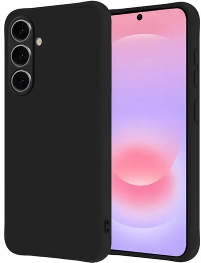 Hoesje - Geschikt voor Samsung Galaxy A37 - Sterk & Shockproof - Hoes Cover - Siliconen Case - Zwart