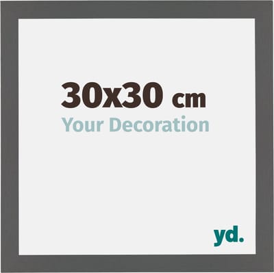 Your Decoration - Fotolijst 30x30 cm - MDF - Antraciet - Mura