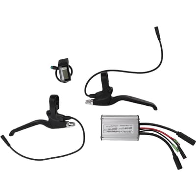 36V 48V 350W Contrôleur de Moteur Brushless pour Vélo Électrique avec Écran LCD4 Capteur d'Assistance de Cadran Poignée de Frein black