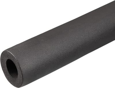 Schuimslangen voor isolatie van buizen, wrijving verminderen voor fitnessapparaten, koperen leidingen (zwart, 25 mm ID, 51 mm AD, 2 m)