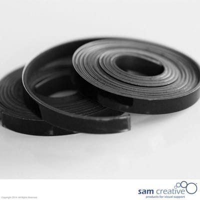 Sam Creative Magneetband 5mm - Whiteboard - Zwart - 2 rollen