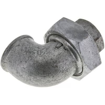 90Graden Hoekige Unie Connector Rp1 1/4'' Vrouwelijk Gietijzer Platte Dichting Centellen 25bar (351,25psi)