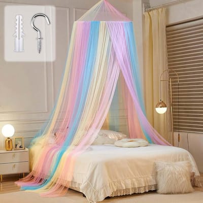 Reisbed Mosquito Net - Decoratieve Bedgordijn voor Meisjes - Bescherming tegen Muggen 60 x 250 x 1250 cm