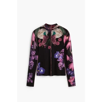 T-shirt met lange mouwen bloemenprint dames Desigual