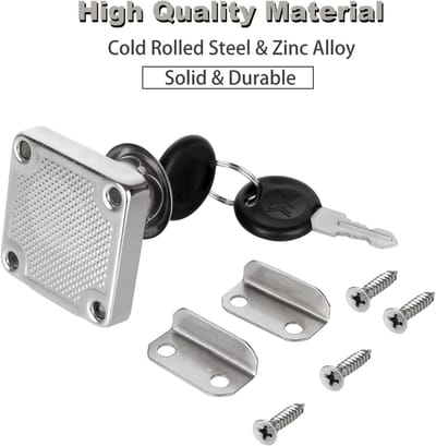 Set van 6 Meubel Slot met Sleutel, 20 mm Beveiliging voor Kasten en Lades, Duurzame Schroefsloten voor Veiligheid