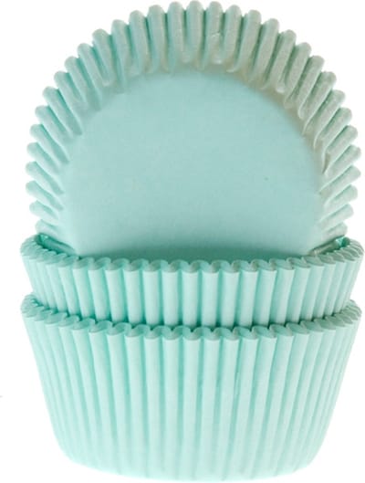 House of Marie Cupcake Vormpjes - Mint - pk/50 - Baking Cups voor Muffins en Cupcakes
