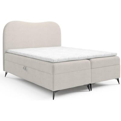 Boxspring Adler bouclé met opbergruimte 180 x 200 cm | NADUVI Collection