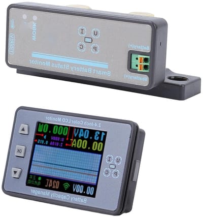 Batterij Monitor - Energie Meter - Accu Bewaken - Draadloze Data - 500A 100V - Zwart