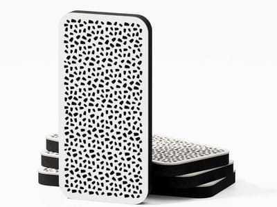 4 Stuks Akoestische Diffusie Panelen voor Geluidsabsorptie en -isolatie | 23x46cm