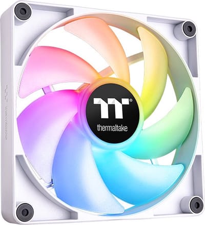 Thermaltake CT120 ARGB Sync - Ventilator Koeler voor PC - 2x120mm - Stil - PWM 500-2000 RPM - Wit