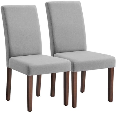 Eetkamerstoelset – Set van 2 – Met hoge rugleuning en comfortabel zitkussen