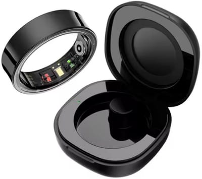 SF Products Smart Ring - Smart Ring Heren - Smart Ring Dames - Maat 10 - Inclusief Oplaadcase - Waterdicht