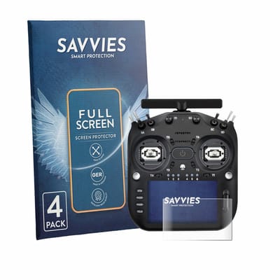 Savvies - Screenprotector voor Radiomaster TX16S MK3 - Folie Beschermfolie transparant volledig dekking 4 Stuks