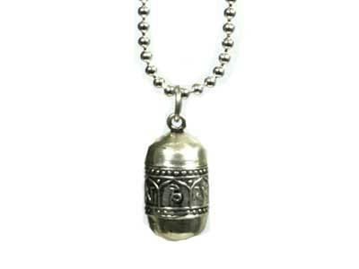 Heaven Eleven - dames - Ketting - ballchain - RVS - zilver - 925 - prayerbox - rond - gebedsdoos - 80cm