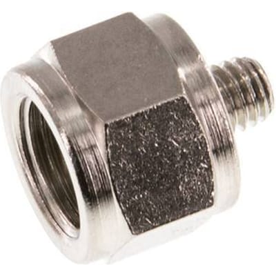 G 1/8'' x M5 F/M Vernikkeld Messing Verloopring 16 Bar [5 Stuks]